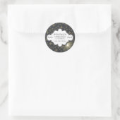 Persoonlijk kerstcadeautje voor feestdagen ronde sticker (Tas)