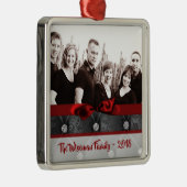 Persoonlijk kerstdiamant tv-schilderij metalen ornament (Rechts)