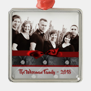 Persoonlijk kerstdiamant tv-schilderij metalen ornament