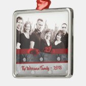 Persoonlijk kerstdiamant tv-schilderij metalen ornament (Links)