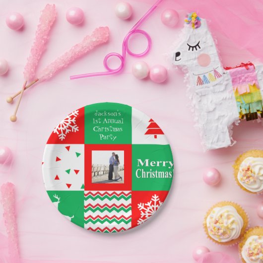 Persoonlijk kerstfeest Bord (Feest)