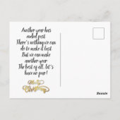 Persoonlijk kerstfeest  briefkaart (Achterkant)