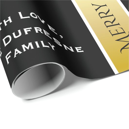 Persoonlijk kerstfeest cadeaupapier (Rol Hoek)