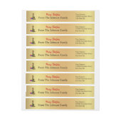 Persoonlijk kerstfeest-Elf-retouradres (Vel)