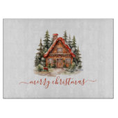 Persoonlijk kerstfeest in het ontbijt snijplank (Voorkant)