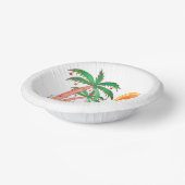 Persoonlijk kerstfeest in juli-hoofdartikel papieren kommen (Gebogen)