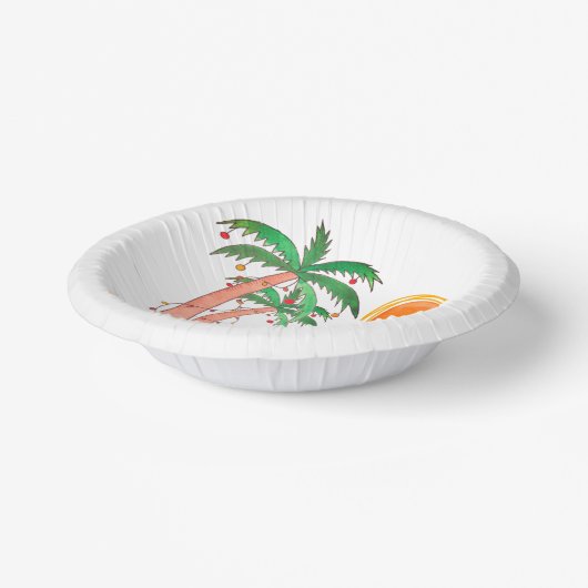 Persoonlijk kerstfeest in juli-hoofdartikel papieren kommen (Gebogen)