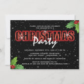 Persoonlijk kerstfeest met hulst kaart (Voorkant)