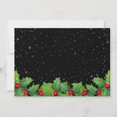 Persoonlijk kerstfeest met hulst kaart (Achterkant)