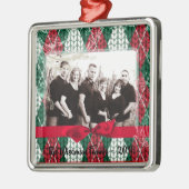 Persoonlijk kerstfeest Oegly Sweater PHOTO Ornamen Metalen Ornament (Links)