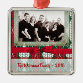 Persoonlijk kerstfeest Oegly Sweater PHOTO Ornamen Metalen Ornament (Voorkant)