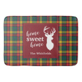 Persoonlijk kerstfeest Tartan Clan Buchanan Pset Badmat (Voorkant)