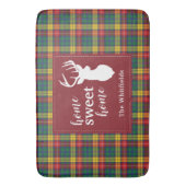 Persoonlijk kerstfeest Tartan Clan Buchanan Pset Badmat (Voorkant Verticaal)