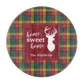 Persoonlijk kerstfeest Tartan Clan Buchanan Pset Snijplank (Voorkant)