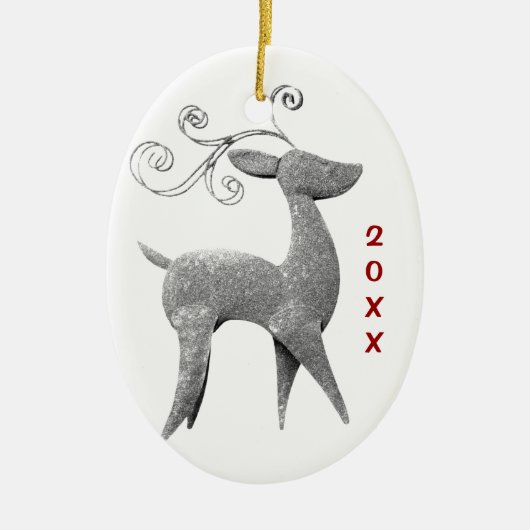 Persoonlijk kerstfoto voor rendieren Ornament (Voorkant)