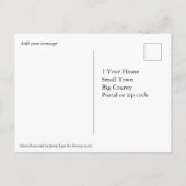 Persoonlijk kerstgedicht geïllustreerd met een Pij Briefkaart (Achterkant)