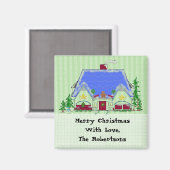 Persoonlijk kersthuis magneet (Voorkant / Achterkant)