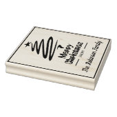 Persoonlijk kerstkaart stempel ontwerp (Stempel)