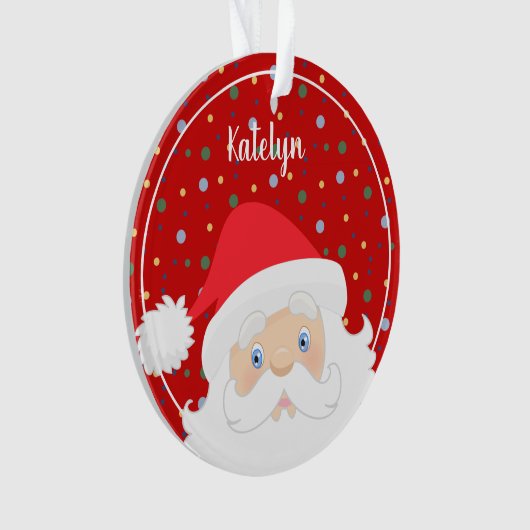 Persoonlijk kerstkerstkerstjaar ornament (voorkant)