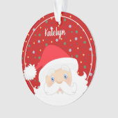 Persoonlijk kerstkerstkerstjaar ornament (voorkant)