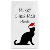 Persoonlijk kerstkerstkerstkerstfeest klein cadeauzakje (Achterkant)