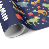 Persoonlijk kerstkerstkerstkerstkerstschilderij va cadeaupapier (Rol Hoek)