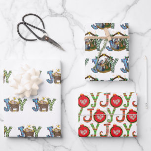 Persoonlijk Kerstkindje Jezus Religieus Kerstfeest Inpakpapier Vel