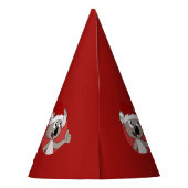 Persoonlijk kerstkoala cartoon Pet Feesthoedjes (Achterkant)