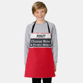Persoonlijk kerstkook bakken keuken rood schort (Gedragen)