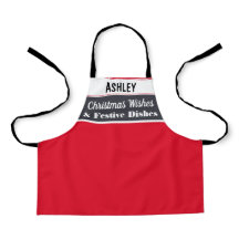 Persoonlijk kerstkook bakken keuken rood