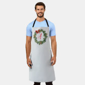 Persoonlijk kerstkrans keukenschort schort (Gedragen)