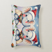 Persoonlijk Kerstkussen Duo Love Olifanten Accent Kussen (Voorkant(Verticaal))