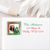 Persoonlijk kerstlabel voor foto's etiket (Insitu)