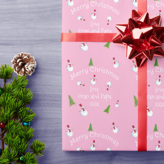 Persoonlijk kerstman inpakpapier