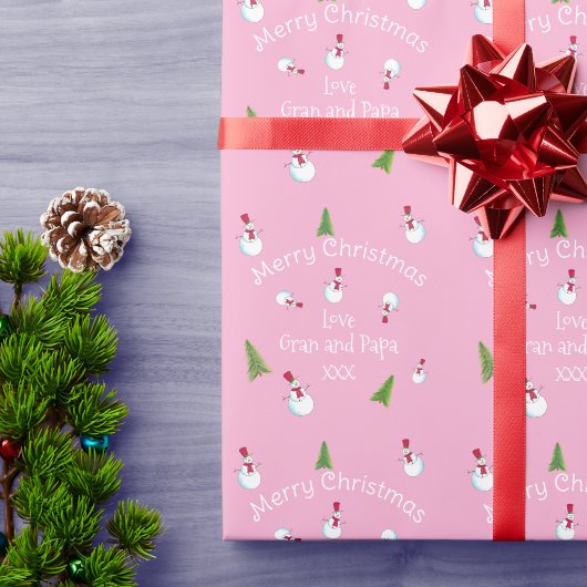Persoonlijk kerstman inpakpapier