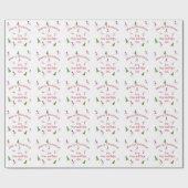 Persoonlijk kerstman-inpakpapier cadeaupapier (Vlak)