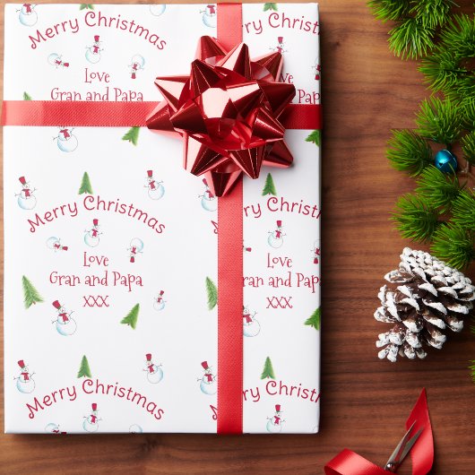 Persoonlijk kerstman-inpakpapier cadeaupapier