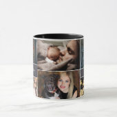 Persoonlijk, Kerstmis, Collage 6 Foto's, Chalk Mok (Midden)