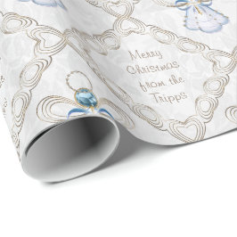 Persoonlijk - Kerstmis Filigree Angel of Faith Cadeaupapier