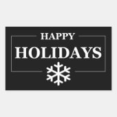 Persoonlijk Kerstmis Gelukkig Feest Geschenk op Ma Rechthoekige Sticker (Voorkant)