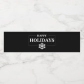 Persoonlijk Kerstmis Gelukkig Feestdag Geschenk op Waterfles Etiket (Enkel label)