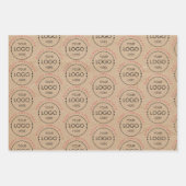 Persoonlijk Kerstmis Kraft Bedrijfslogo Inpakpapier Vel (Voorkant 3)