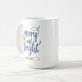 Persoonlijk Kerstmis met Hulst Koffiemok (Voorkant links)