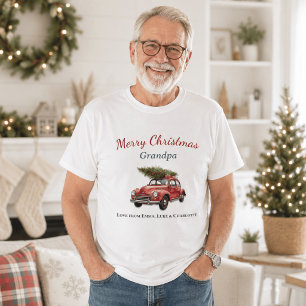 Persoonlijk Kerstmis Opa T-shirt Cadeau