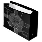 Persoonlijk Kerstmis Vader cadeau ontwerp Large Cadeautasje (Voorkant Gekanteld)