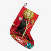 Persoonlijk - Kerstmis van Kimba ( Kat ) Kleine Kerstsok (Voorkant (Hangend))