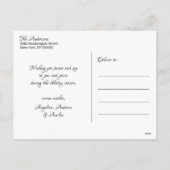 Persoonlijk Kerstmis Zwart Goud Glitterscriptie -> Feestdagenkaart (Achterkant)