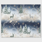 Persoonlijk kerstnaam inpakpapier | Elegant (Vlak)