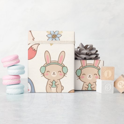 Persoonlijk kerstnaam inpakpapier | Elegant (Baby Shower)