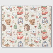 Persoonlijk kerstnaam inpakpapier | Elegant (Vlak)